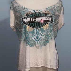 Vintage Harley Davidson Rhinestone T-Shirt